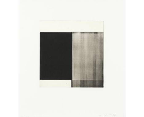 Callum Innes (British, born 1962)Untitled II; Untitled III Two photopolymer etchings printed in colours, 2004, on wove, the f