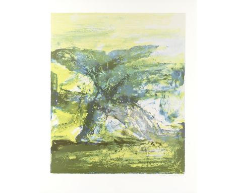 Zao Wou-Ki (French, 1921-2013)Le Printemps, from 'Les Quatres Saisons' (Agerup 398) Lithograph printed in colours, 2000, on w