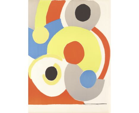Sonia Delaunay (French, 1885-1979)Ballons multicolores Lithograph printed in colours, 1970, on wove, signed, dated and inscri