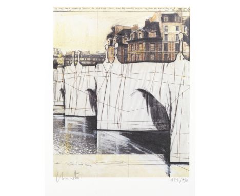 Christo &amp; Jeanne-Claude (AMERICAN, 1935-2020; 1935-2009)The Pont Neuf Wrapped Offset lithograph printed in colours, 2020,