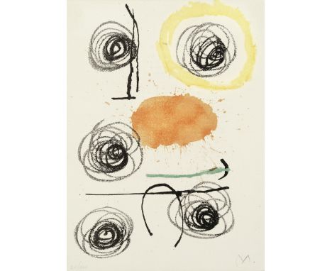 Joan Miró (Spanish, 1893-1983)Plate IV, from 'Obra Inèdita Recent'  (Mourlot 424; Cramer books 95) Lithograph printed in colo