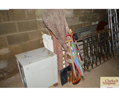 A quantity of garden tools etc. 
