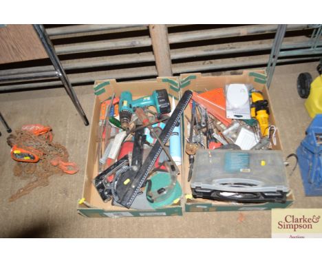 Two boxes of tools