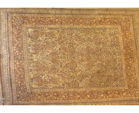 LARGE INDIAN CARPET, 137" X 104" 