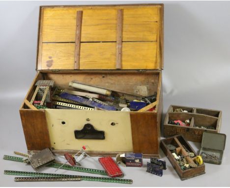 A large collection of vintage Meccano.