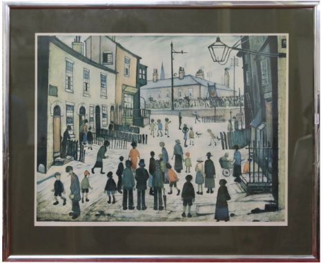 After L.S.Lowry. A large print in silvered frame.