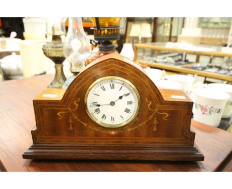 French Marquetry Wooden mantle Clock