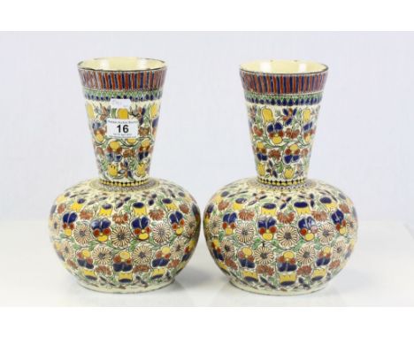Pair of large Thoune, Swiss art pottery vases.