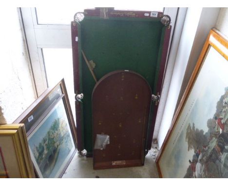 Vintage ' The Walter Lindrum ' Table Top Billiards Table with Cue and Three Balls together with a Vintage ' The Corinthian Ho