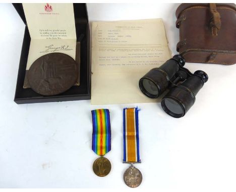 A First World War group relating to 457783 Private Fred Defoe, 87th Battalion Canadian Expeditionary Force including a 1914-1