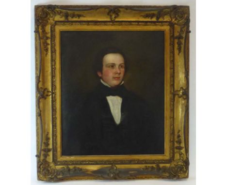 18th century School,a portrait of a gentleman in black attire,unsigned,oil on canvas,75 x 63 cm   CONDITION REPORT:  F. Dimen