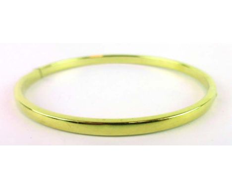 A 9ct yellow gold bangle-type bracelet, 5.1 gms CONDITION REPORT: Some minor wear and surface scratches 