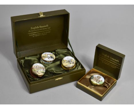 A Collection of Crummles Commemorative Enamel Boxes, Shropshire 