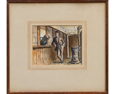 *Edward Ardizzone (1900 - 1979), pen, ink and watercolour - The Borough Surveyor, initialled, with J. Leger & Son, Old Bond S