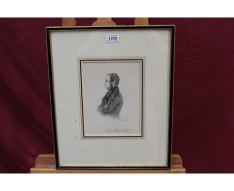 Alfred Guillaume, Count D'Orsay (1801 - 1852), pencil portrait of Ralph Bernal (1808 - 1882), inscribed, signed and dated 16 