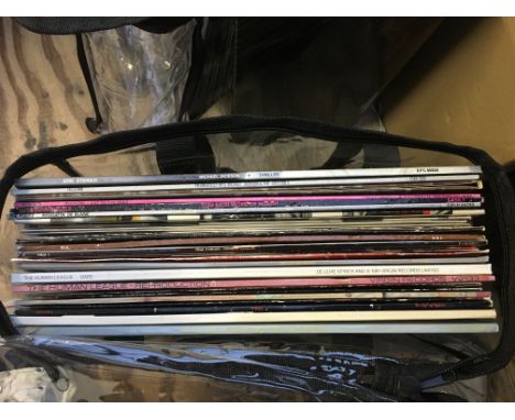 A collection of 1980s LP and 12inch singles by various artists including The Human League, Michael Jackson, Dexy's Midnight R