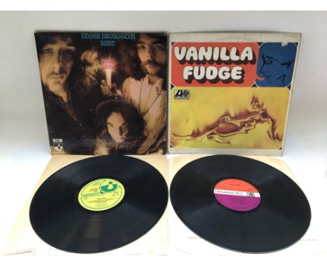 Two first UK pressing blues/psych rock LPs comprising the self titled Vanilla Fudge LP on Atlantic 587086, Wasa Wasa by The E