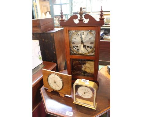 Highland's mantel clock and 2 other clocks inc. Acctim &amp; Banham 