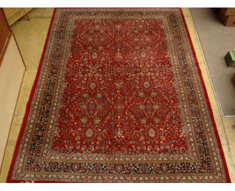 An Indian Persian design carpet.
365 x 245cm. 100