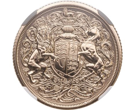 UNITED KINGDOM. Charles III, 2022-. Gold sovereign, 2022. Royal Mint. Issued as the first sovereign for King Charles III to c
