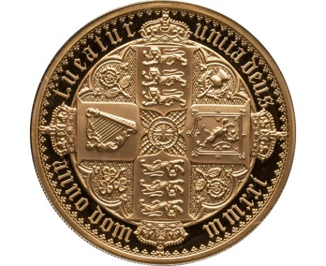 UNITED KINGDOM. Elizabeth II, 1952-2022. Gold 500 pounds, 2021. Royal Mint. Proof. The Great Engravers seriesA re-interpretat