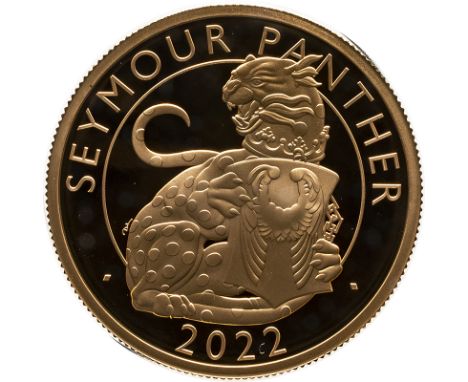 UNITED KINGDOM. Elizabeth II, 1952-2022. Gold 100 pounds, 2022. Royal Mint. Proof. The first design in The Tudor's Beasts ser