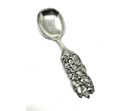 830S Silver Vintage 1825 R. Elvesaeter Ornate Serving Spoon weight 79g