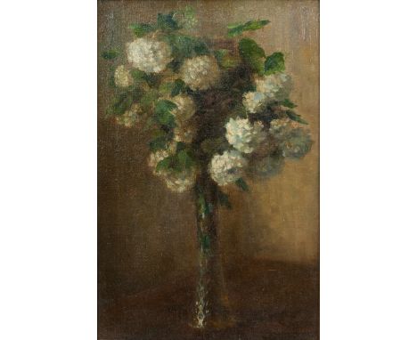 Robert Friedersdorff1885 Wirsitz - 1970 Nauort - Blumenstilleben - Öl/Lwd. 53 x 35,5 cm. SIgn. r. u.: R. Friedersdorff. Rücks