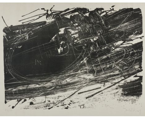 K. R. H. Sonderborg1923 Sonderborg - 2008 Hamburg - Ohne Titel - Lithografie/Papier. 82/250. 40 x 53,3 cm, 53,8 x 76 cm. Sign