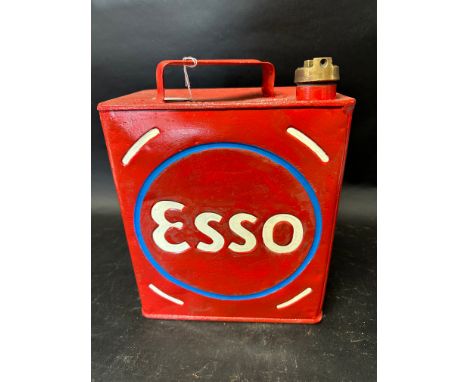 An Esso two gallon with correct cap, Valor 6'35. 