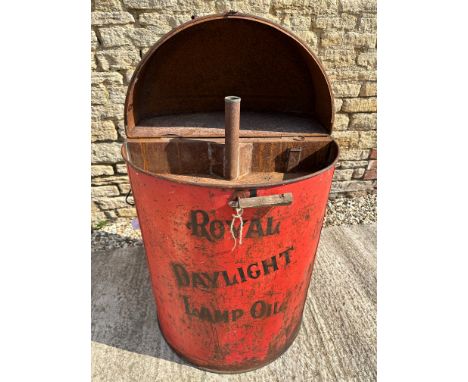 A Royal Daylight Lamp Oil 50 gallons wash cabinet. 