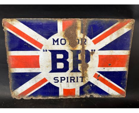 A "BP" Motor Spirit double sided enamel advertising sign, 24 x 16". 