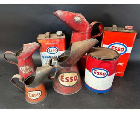 A selection of Esso branded items including pourers, tins etc. 