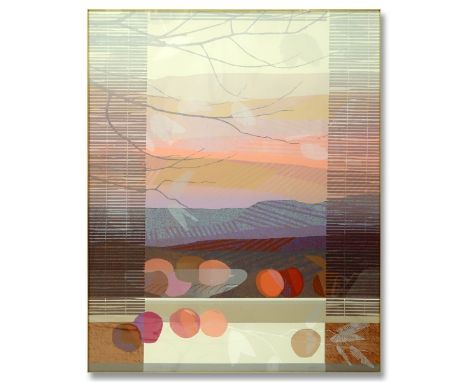 Large Original Lithograph, Abstract Scene, Signed and Numbered 78/325 on Lower Margin. Sight measures 37-1/2" H x 29" W, fram