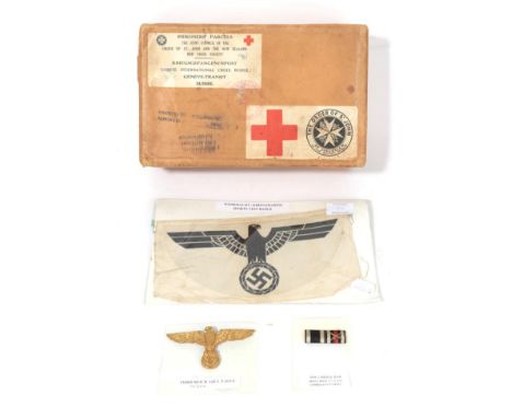 A Rare Second World War Order of St John and the New Zealand Red Cross Society Prisoner of War Parcel Box, with Kriegsgefange