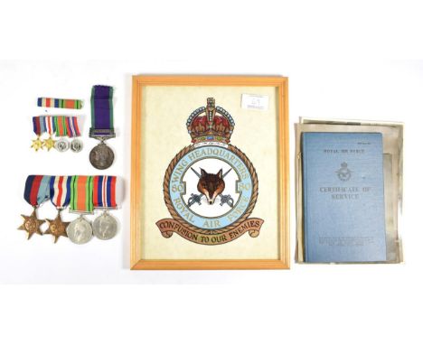A Second World War RAF Group of Four Medals, comprising 1939-45 Star, France and Germany Star, Defence and War Medals and the