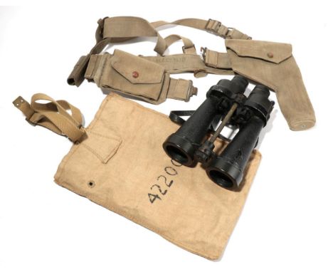 A Pair of Barr &amp; Stroud, Second World War, CF41 7x Naval Binoculars, stamped with maker's name, further marked A.P. No.19