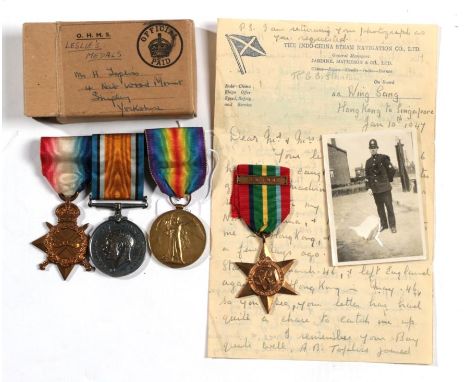 A First/Second World War Family Group of Medals, comprising 1914-15 Star, British War Medal and Victory Medal, awarded to 356