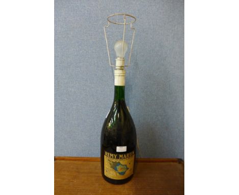 A Remy Martin bottle table lamp 