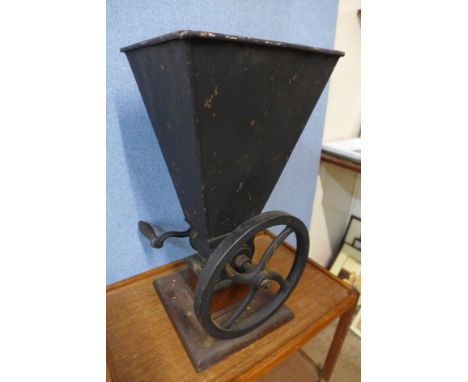 An early 20th Century coffee grinder 