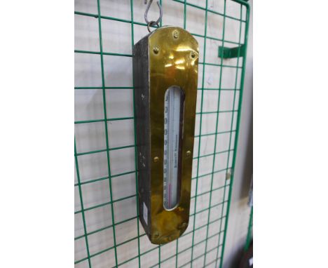 A Silicate Co., Birmingham wall mounted thermometer 