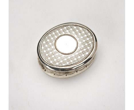 VICTORIAN SILVER VINAIGRETTE&nbsp;CHARLES COOKE, BIRMINGHAM 1848with engine turned decoration2.5cm wide18 grams 