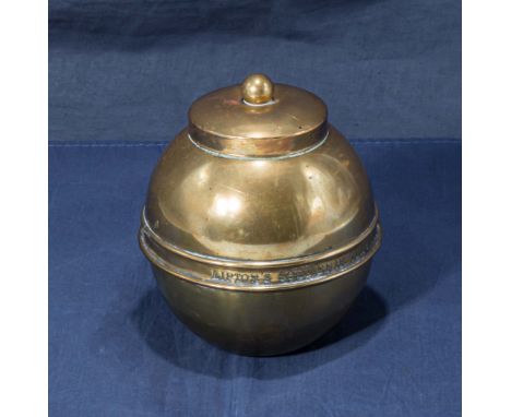 A Lipton's souvenir tea caddy from the British Empire Exhibition 1924