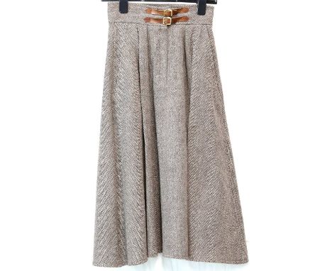 Christian Dior collection of vintage skirts including tweed, red cream and grey one with new label ( 7) and a homemade ensemb
