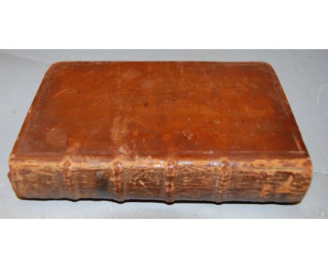 BUTLER Samuel, Hudibras, London Pt I 1710 and Pt II 1709 in one volume, 16mo old calf, 14 plates including frontis portrait, 