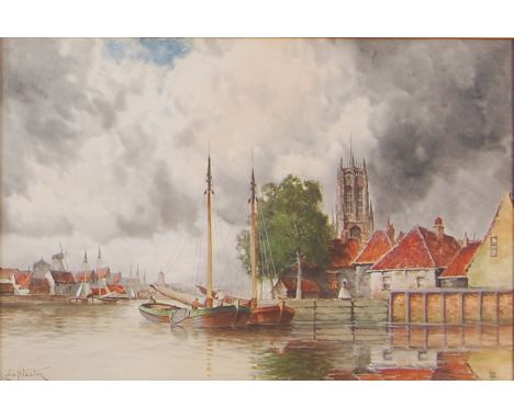 Louis van Staaten (Dutch 1859-1924) - Gorringheim, watercolour, signed lower left, 40 x 60cm  Condition Report / Extra Inform