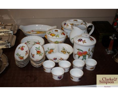 A quantity of Royal Worcester "Evesham" pattern oven to table ware