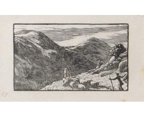 Gwen Raverat (1885-1957)''Meeting at Morning (1928)'' Wood engraving, together with Susan E Jameson ''Aira Force III'' signed