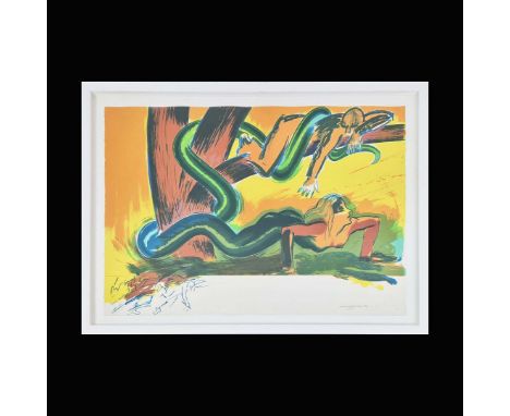 ALLEN JONES (B.1937). THE TREE. Lithograph 75cm x 106cm paper, signed and numbered 'AP 9/10, framed. (Subject to ARR - see Bu