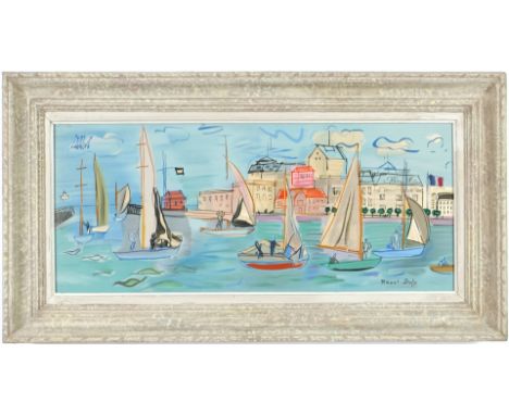 RAOUL DUFY. REGATES. Signed in the plate,  Lithograph on arches paper – edition:1000, Printed by Mourlot 1972, Vintage French
